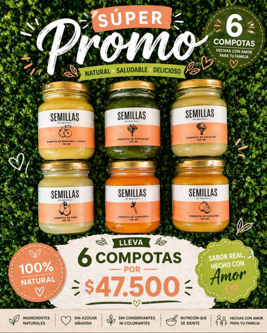 Super promoción Compotas x 6