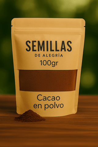 Cacao En Polvo al 100% (Orgánico) - SemillasdeAlegria