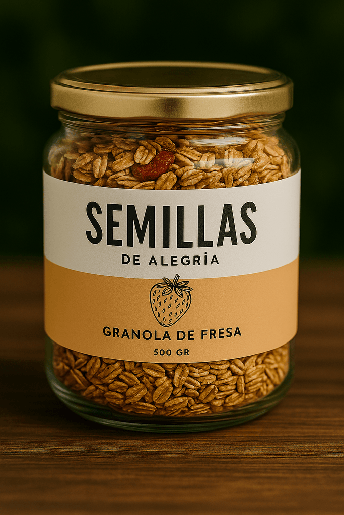 Granola de Fresa - SemillasdeAlegria