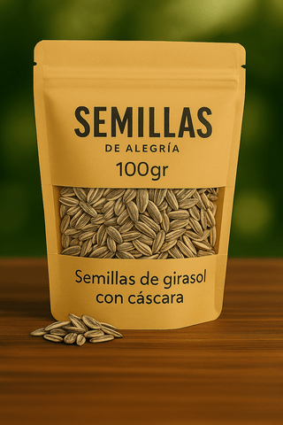 Semillas De Girasol Con Corteza - SemillasdeAlegria
